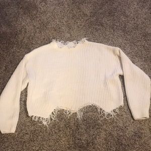 Women’s crop top sweater.